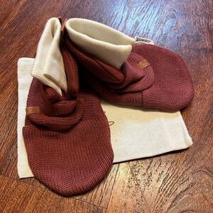 NEW Goumi Kids Hot Cocoa Knit Boots SZ 18-24 mo Baby Red Organic Cotton